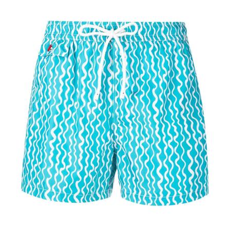 Kiton Sea clothing Blå, Herre Badeshorts, Størrelse: M