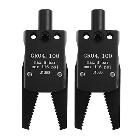 2x Pneumatiset Mini-kiinnittimet J1060 Manipulaattorin Tarvikkeet Mekaaniset Kiinnittimet Vedenpoistoklipsi Mini-a