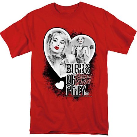 Harley Quinn Heart Collage Birds Of Prey T-shirt