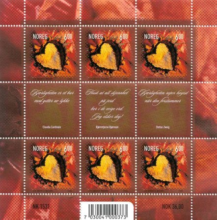 Norge - AFA 1485 - Miniark - Postfrisk