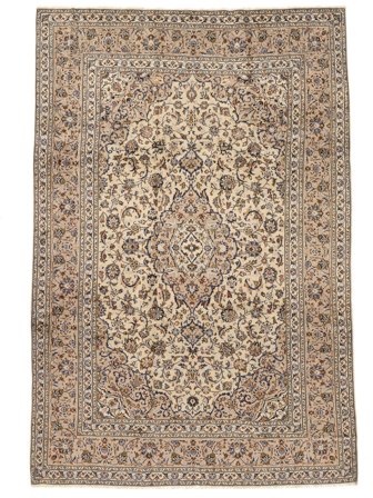 242X356 Tapete Kashan Fine Oriental Castanho/Laranja (Lã, Pérsia/Irão) Carpetvista