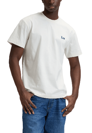 Lee Ss Small Logo Tee T-shirts Herr Beige XL