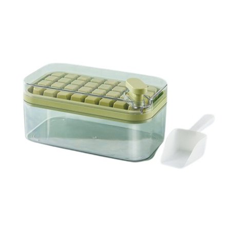 Ice Cube Moulds One Knapp Trykk Gather IceMaker Creative Fest Bar Firkant Container Kald Drikke Sett