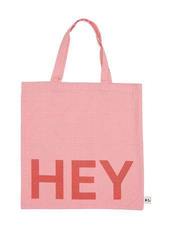 Dl Tote Bag Pink Design Letters
