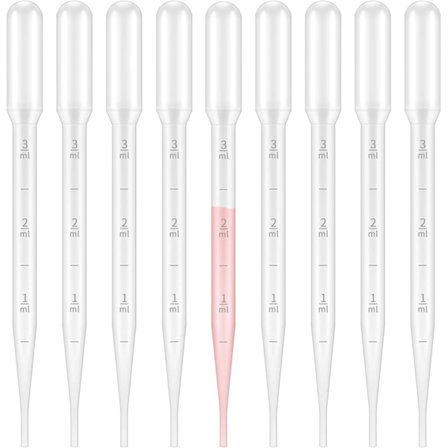 Kalibrert pipette dropper for essensielle oljer, engangspipetter med måleskala for laboratorium og hjemmebruk, gradert øyedråper laget