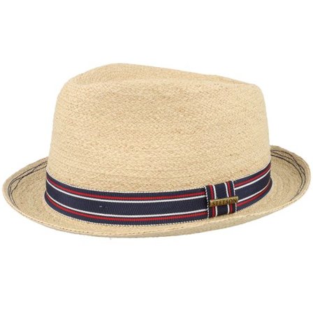 Stetson - Beige straw Hatt - Player Raffia Golf Beige Straw Hat @ Hatstore