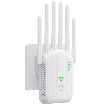 wifi extender, Trådløs wifi signalforstærker 300Mbps WiFi booster (Hvid)