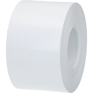 Vågetikett Linerless 58mmx65m Permanent Vit Ø40mm