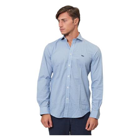 Harmont & Blaine, Blouses Shirts Blauw, Heren, Maat:M