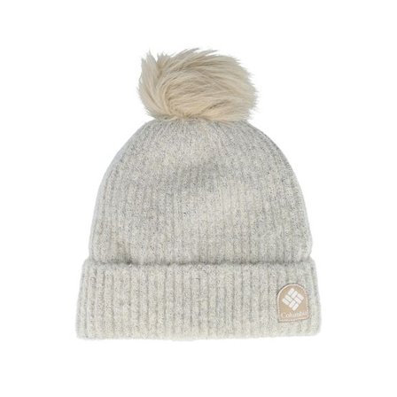 Columbia - Beige pom Beanie - Winter Blur Beanie Chalk Pom @ Hatstore