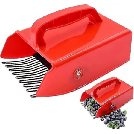 Metallisk kam ergonomisk bärplockare & kratta för blåbär, lingon i Europa