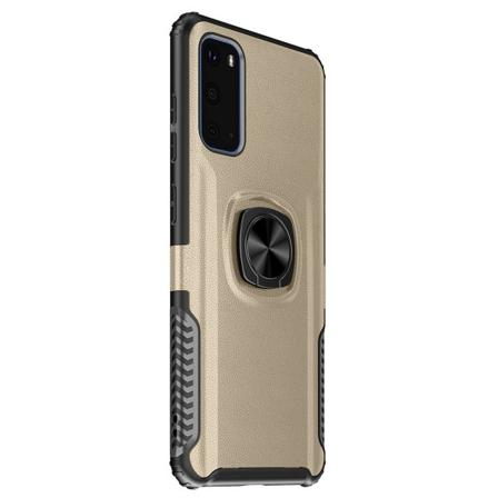 Samsung Galaxy S20 - Skal med Ringhållare Guld