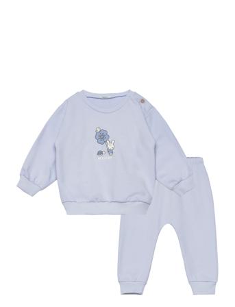 United Colors Of Benetton Set Sweater+Trousers Blå
