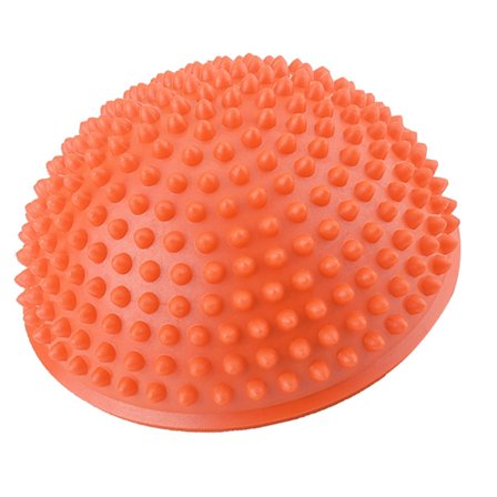 Oppblåsbar PVC Halv Yoga Ball Massasjepunkt Fitness Balanse Ball Trener Øvelse