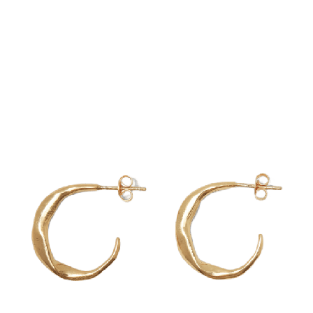 Cornelia Webb Molded Organic Hoop Earring Midi Örhängen Dam Guld ONESIZE
