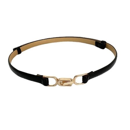 Justerbart PU-läder Damklänningsbälten Mager Tunn Dam Midja