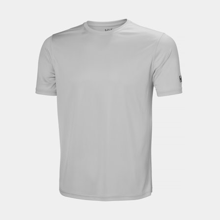 UV-tröja kortärmad Helly Hansen Tech T-Shirt 2.0 Grey Fog, herr, Large