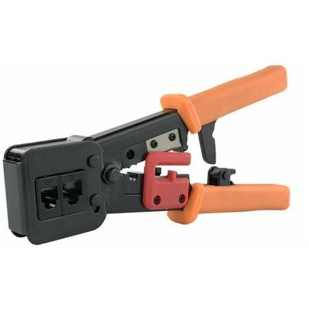 RJ45 puristuspihdit puristustyökalu RJ11/RJ12 verkko- ja puhelinkaapeleille - 3-in-1 Modulaarinen telekommunikaatiopuristustyökaluverkko