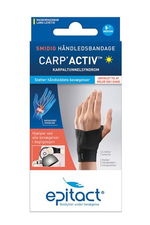 Epitact Smidig Håndledsbandage Sort Venstre/M, Medicin & Pleje, Støttebind, Håndledsstøtte