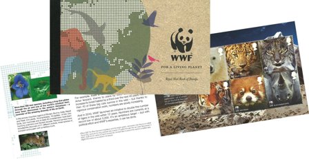 England 2011 - WWF truede dyr - Postfrisk prestigehæfte
