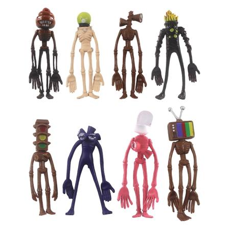 8 stk Knight Siren Head plysj lemmer bevegelig plysjleketøygaver for menn, kvinner og barn, plysjleker, filmfigurer