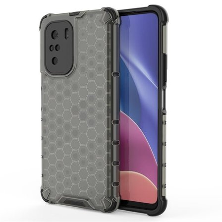 Honeycomb Case med TPU-stötfångare för Xiaomi Redmi K40 Pro+/K40/Poco F3 svart