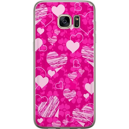 Yhteensopiva Puhelinkuori Samsung Samsung Galaxy S7 edge PopSydänKuviointi