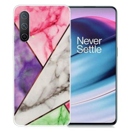 Marble OnePlus Nord CE 5G Suojakotelo - Violetti / Rose / Valkoinen / Vihreä Multicolor