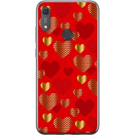 Kompatibel Mobilcover til Huawei Huawei Y6s (2019) GoldenHearts