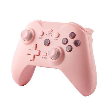 Pink BLUEKAKA Trådløs Controller til Nintendo Switch Kompatibel med Switch Pro OLED/Lite/Steam/Android/iOS Spillekonsol med 6 Akse Gyroskop