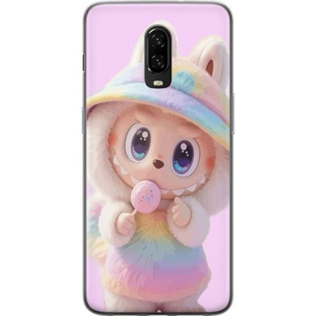 Kompatibel Mobilcover til OnePlus 6T Monster kanin dukke vinyl figur sjove udtryk