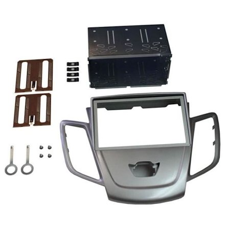 Dubbel DIN bilstereoadapter - AUTOLEADS - Ford Fiesta 2009 - Röd - Metallbur - 2 DIN