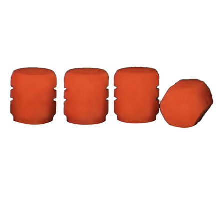 Självlysande Däckventilkåpa Fluorescerande Nattlysande Luftmunstycke Däckventilstamsskydd för Bil Cykel Motorcykel Ljus Röd