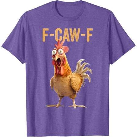 Sjov Kyllingehumor F-Caw-F T-shirt - Sjov