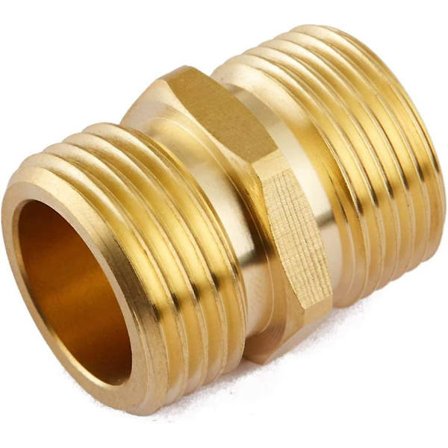 (2 kpl) Teollinen metalli messinki puutarhaletkun liitäntä putkeen NPT-liittimellä, Green Thumb nopea kääntyvä liitäntäsovitin, kaksinkertainen 