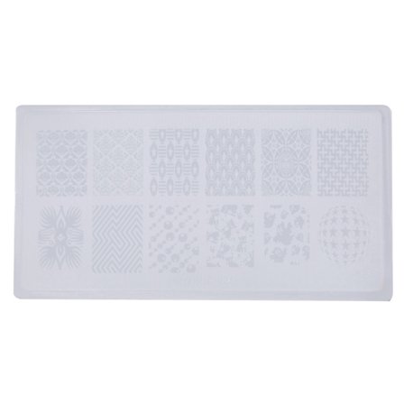 Stemplingsplade til neglekunst - Billede Stempler Overførsel Blomsterprint Skabelon Manicure Dekoration (4#)