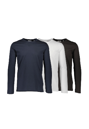 Lindbergh 3PK basic T-shirt Överdelar Herr Flerfärgad 3XL