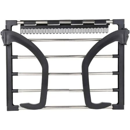 Radiator tørrestativ, bærbar, rund rør, lille størrelse, sort