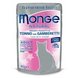 Monge Natural Superpremium Tonno Con Gamberetti Cibo Umido Per