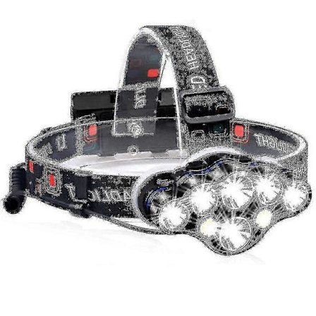 40000lm Vandtæt Kraftig Pandelampe - USB Genopladelig Pandelampe