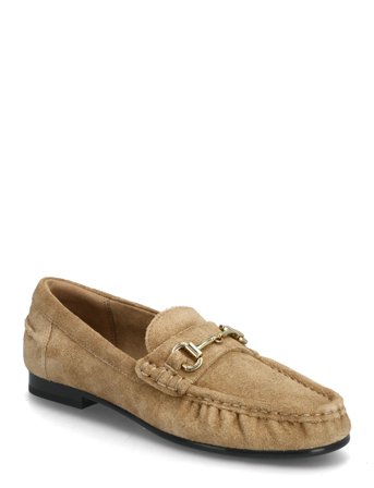 Mango Suede Moccasins With Buckle - Brown - 38