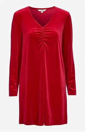 Cellbes of Sweden - Fløjlstunika med glød i rød til damer i størrelse 46/48