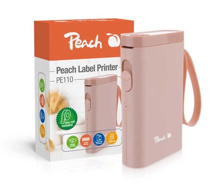 PEACH Etikentendrucker PE110 pink