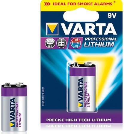 VARTA Professional Lithium 9V 1 Pack (B)