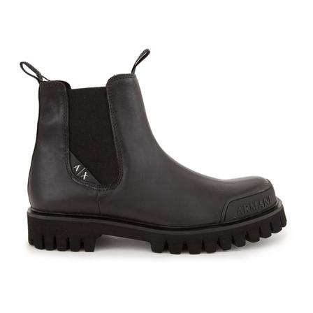 Armani Exchange, Ankle Boots Zwart, Heren, Maat:45 1/2 EU