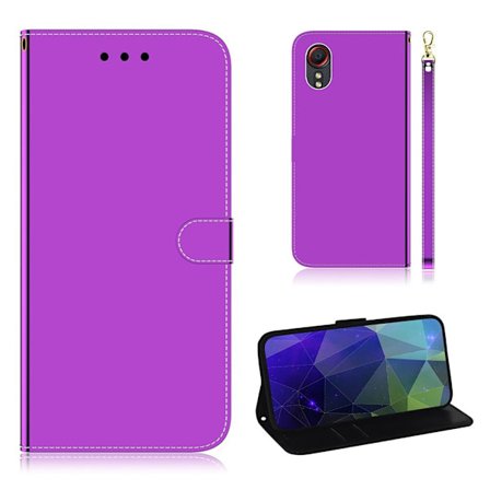 Mirror Samsung Galaxy Xcover 5 flip case - Violetti