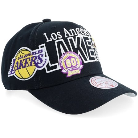 Mitchell & Ness - NBA Noir adjustable Casquette - Los Angeles Lakers Mash Up Pro Black Adjustable @ Hatstore