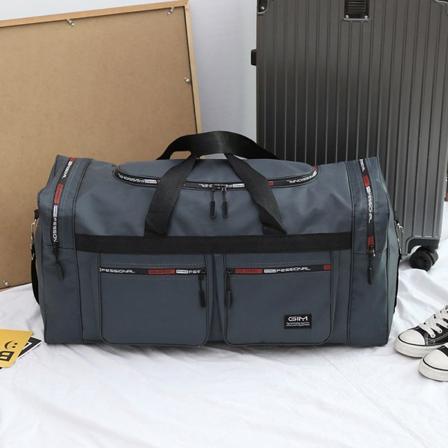 Rygsæk En-skulder Bærbar rejsetaske med stor kapacitet Hjem flyttetaske Light gray