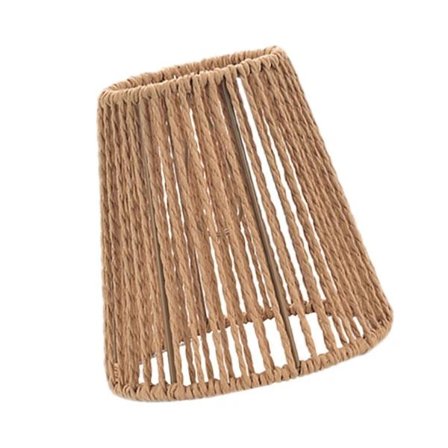 Vävd lampskärm, handvävd lampskärm för golvlampa, vägglampetter, bordslampor, blommönstrad, randig, 9,3 cm x 14,5 cm