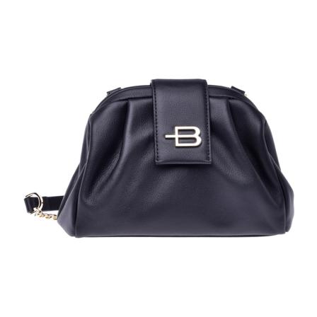 Baldinini Clutch Väska in black soft nappa svart, Dam Handväskor, Dam, Storlek: ONE SIZE